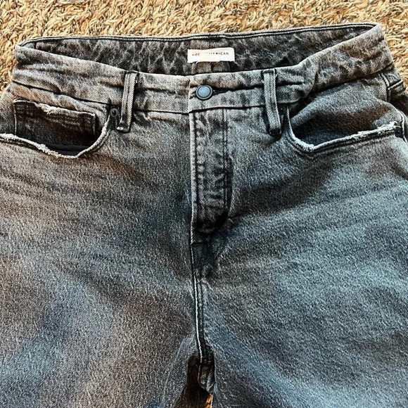 Good American Acid Wash Black Mom Jeans - Picture 4 of 4